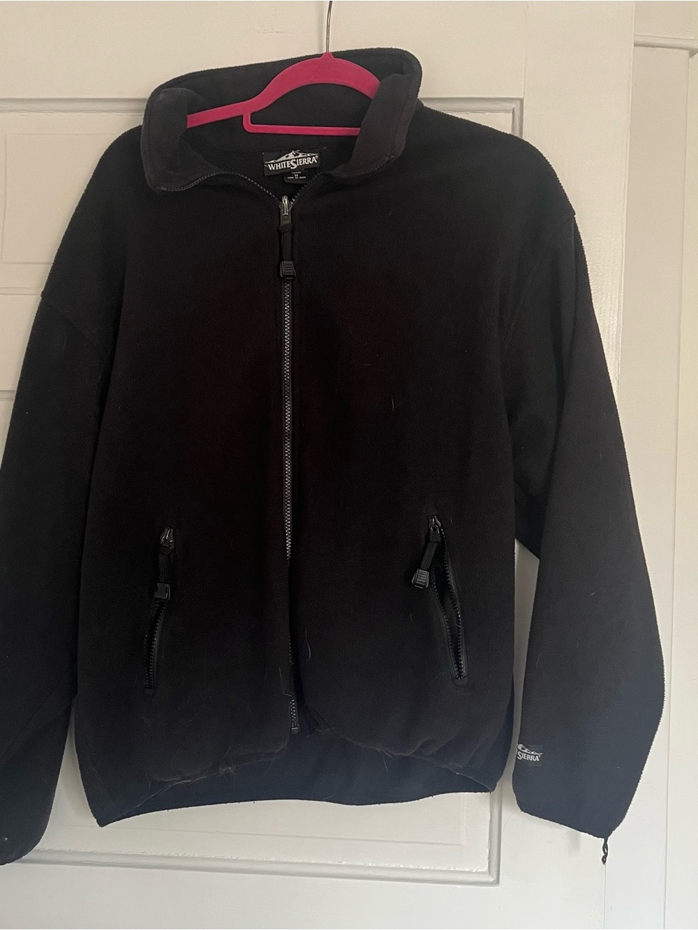 White Sierra Men’s Black Fleece Full-Zip Jacket